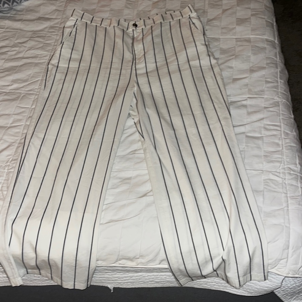 BP. Wide pinstriped trousers